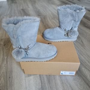 UGG Classic Short Charm Suede Boot